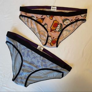 MeUndies taco and dinosaur women’s underwear small